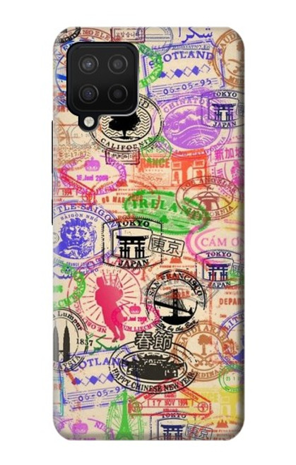 S3904 Travel Stamps Case For Samsung Galaxy A12