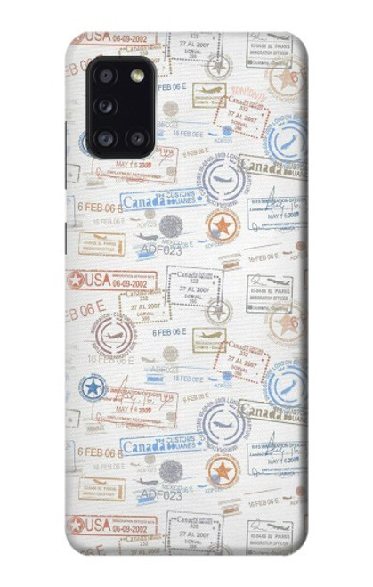 S3903 Travel Stamps Case For Samsung Galaxy A31