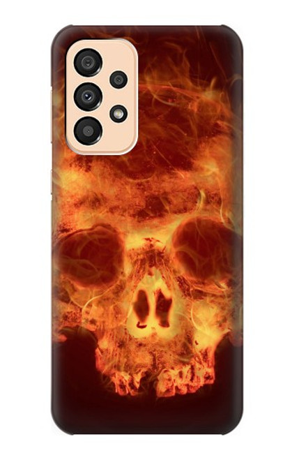 S3881 Fire Skull Case For Samsung Galaxy A33 5G