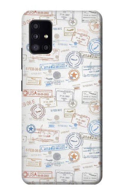 S3903 Travel Stamps Case For Samsung Galaxy A41