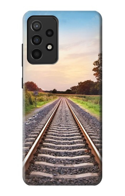 S3866 Railway Straight Train Track Case For Samsung Galaxy A52, Galaxy A52 5G