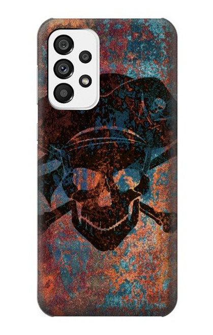 S3895 Pirate Skull Metal Case For Samsung Galaxy A73 5G