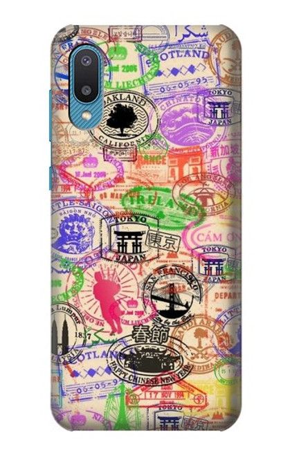 S3904 Travel Stamps Case For Samsung Galaxy A04, Galaxy A02, M02