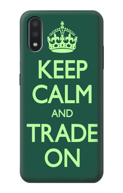S3862 Keep Calm and Trade On Case For Samsung Galaxy A01