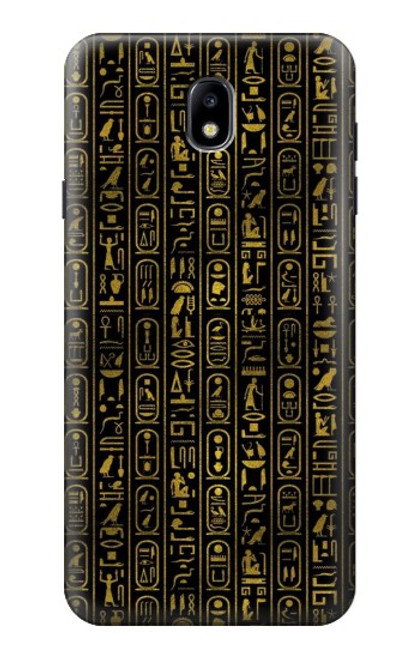 S3869 Ancient Egyptian Hieroglyphic Case For Samsung Galaxy J7 (2018), J7 Aero, J7 Top, J7 Aura, J7 Crown, J7 Refine, J7 Eon, J7 V 2nd Gen, J7 Star