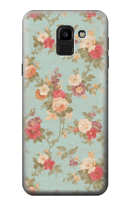 S3910 Vintage Rose Case For Samsung Galaxy J6 (2018)