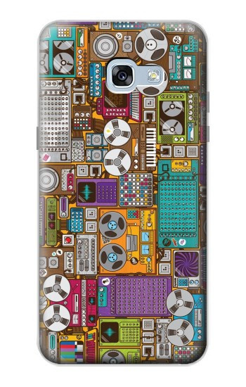 S3879 Retro Music Doodle Case For Samsung Galaxy A5 (2017)