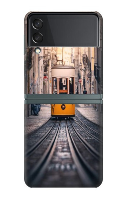 S3867 Trams in Lisbon Case For Samsung Galaxy Z Flip 3 5G