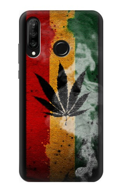 S3890 Reggae Rasta Flag Smoke Case For Huawei P30 lite