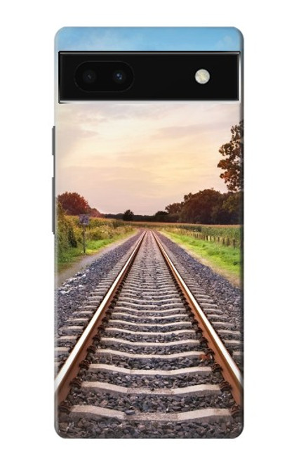 S3866 Railway Straight Train Track Case For Google Pixel 6a