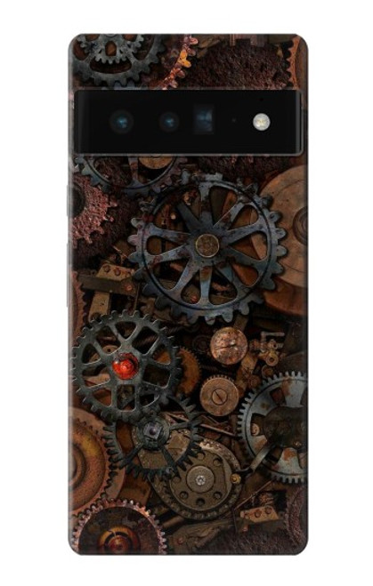 S3884 Steampunk Mechanical Gears Case For Google Pixel 6 Pro