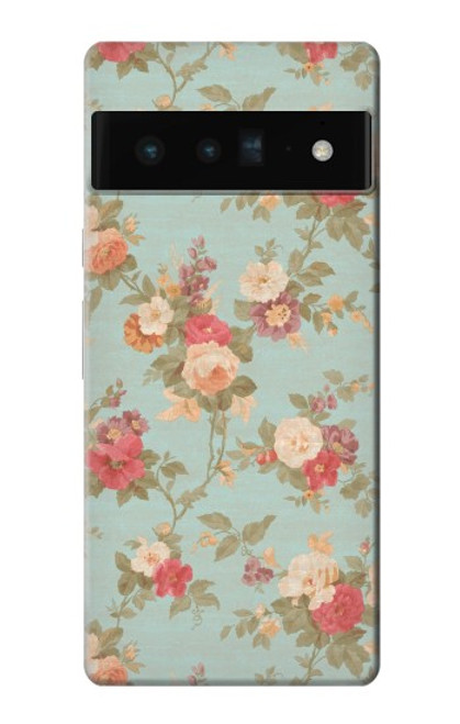 S3910 Vintage Rose Case For Google Pixel 6 Pro