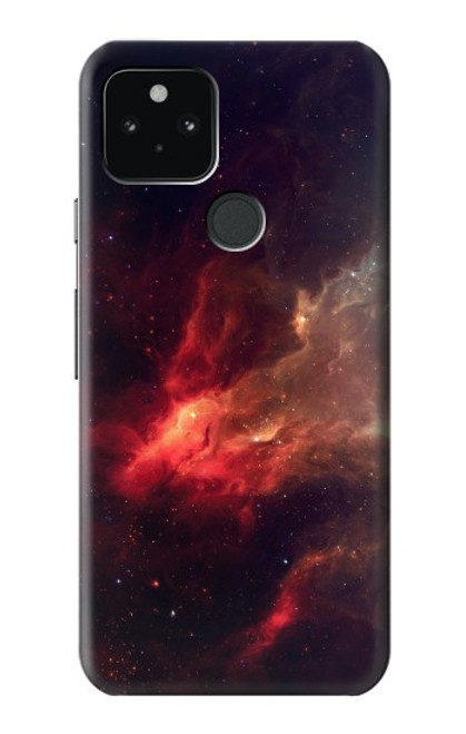 S3897 Red Nebula Space Case For Google Pixel 5