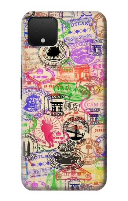 S3904 Travel Stamps Case For Google Pixel 4