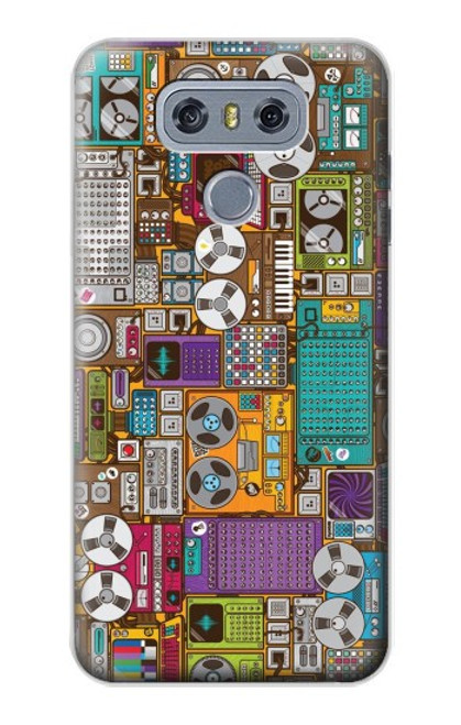 S3879 Retro Music Doodle Case For LG G6