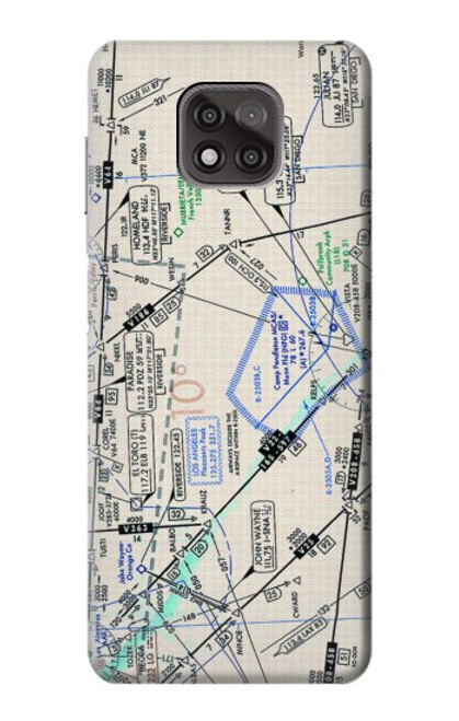 S3882 Flying Enroute Chart Case For Motorola Moto G Power (2021)