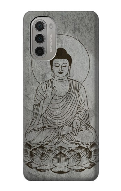 S3873 Buddha Line Art Case For Motorola Moto G51 5G