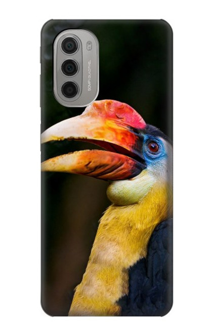 S3876 Colorful Hornbill Case For Motorola Moto G51 5G