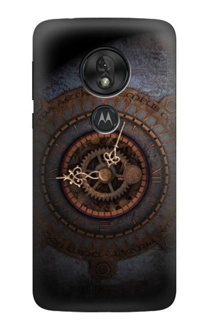 S3908 Vintage Clock Case For Motorola Moto G7 Power