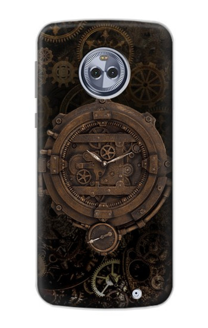 S3902 Steampunk Clock Gear Case For Motorola Moto X4