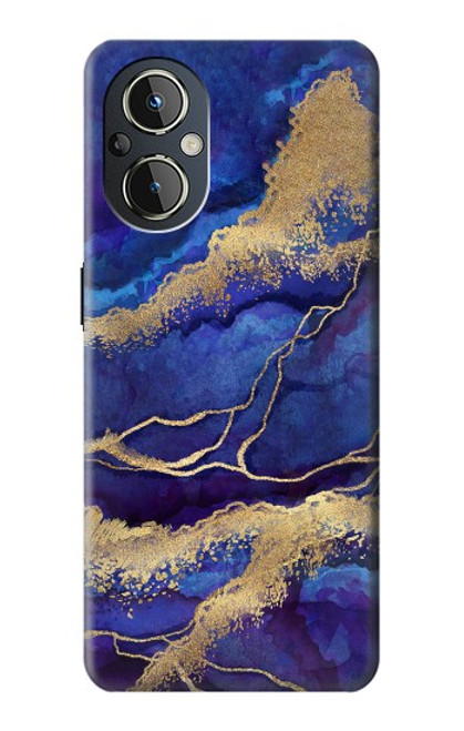 S3906 Navy Blue Purple Marble Case For OnePlus Nord N20 5G