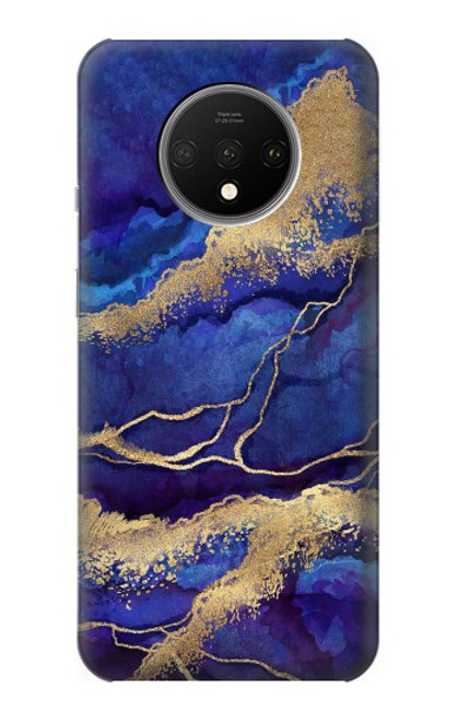 S3906 Navy Blue Purple Marble Case For OnePlus 7T