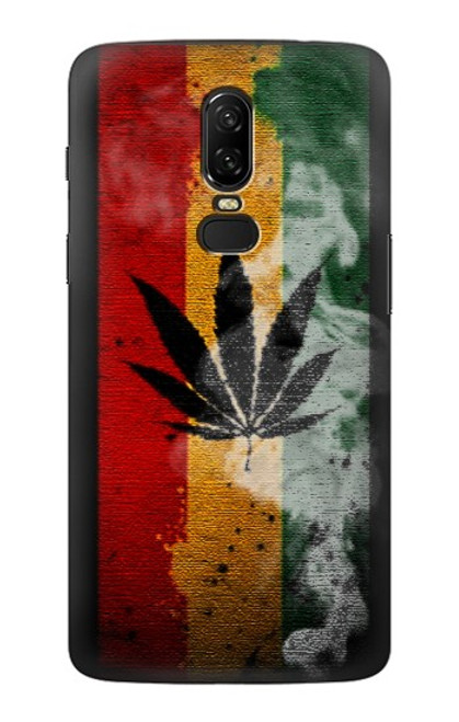 S3890 Reggae Rasta Flag Smoke Case For OnePlus 6