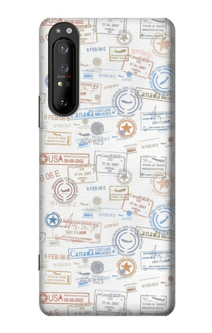 S3903 Travel Stamps Case For Sony Xperia 1 II