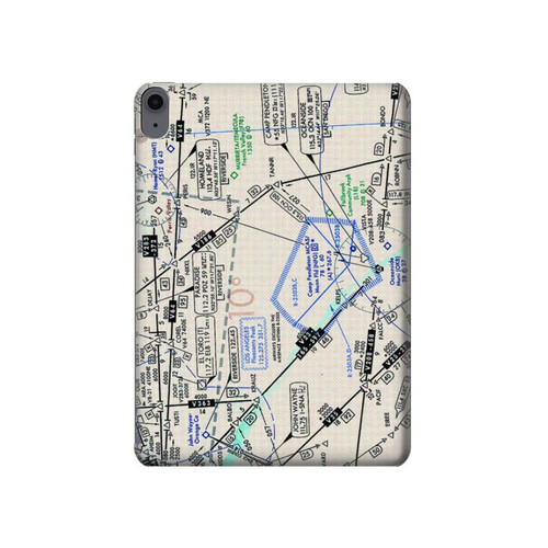 S3882 Flying Enroute Chart Hard Case For iPad Air (2020, 2022), Air 11 (2024,2025,2026), Pro 11 (2022)
