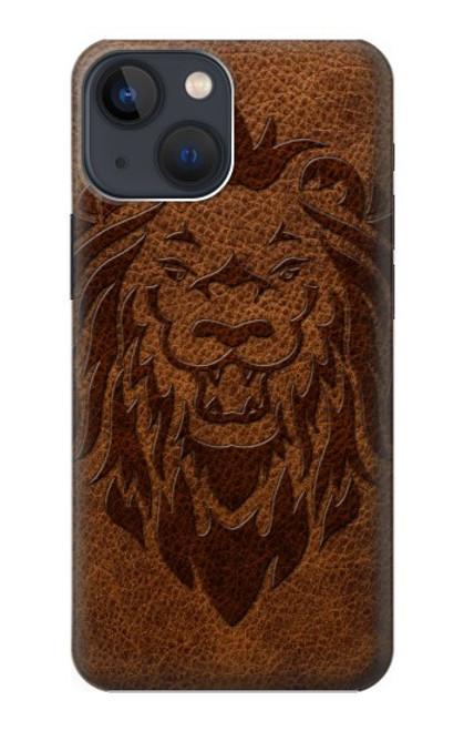 S2529 Leo Zodiac Tattoo Brown Graphic Print Case For iPhone 14