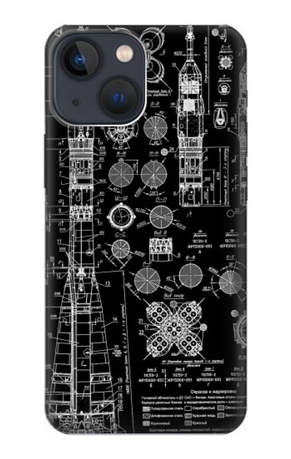 S3436 Apollo Blue Print Case For iPhone 14