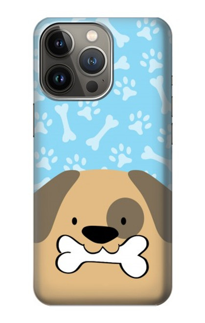 S2669 Cute Dog Paws Bones Cartoon Case For iPhone 14 Pro