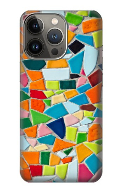 S3391 Abstract Art Mosaic Tiles Graphic Case For iPhone 14 Pro