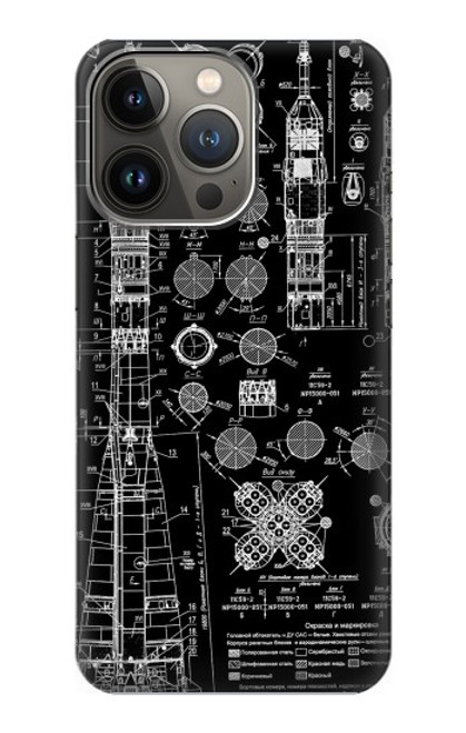 S3436 Apollo Blue Print Case For iPhone 14 Pro