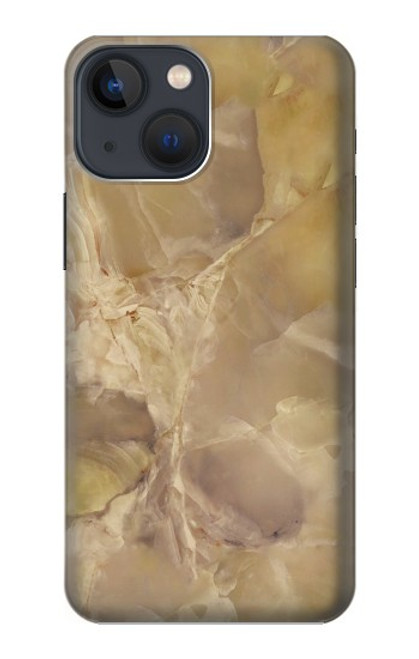 S3240 Yellow Marble Stone Case For iPhone 14 Plus