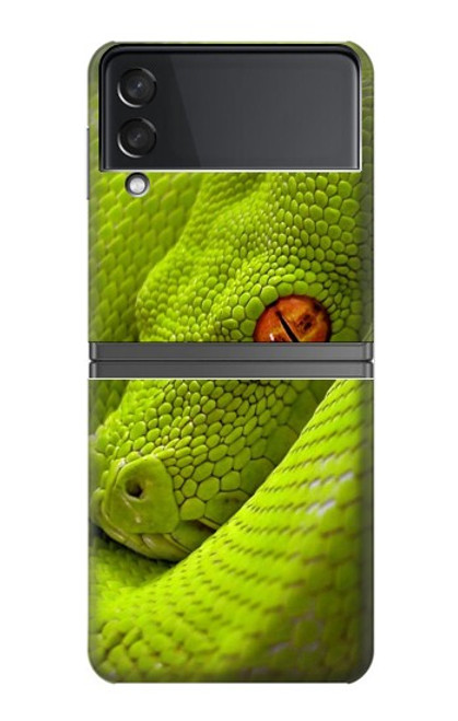 S0785 Green Snake Case For Samsung Galaxy Z Flip 4