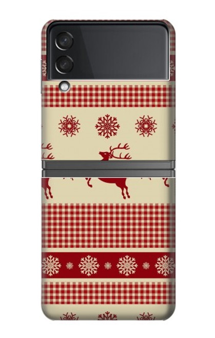 S2310 Christmas Snow Reindeers Case For Samsung Galaxy Z Flip 4