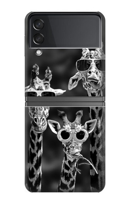 S2327 Giraffes With Sunglasses Case For Samsung Galaxy Z Flip 4