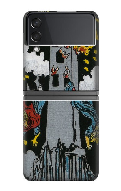 S3745 Tarot Card The Tower Case For Samsung Galaxy Z Flip 4
