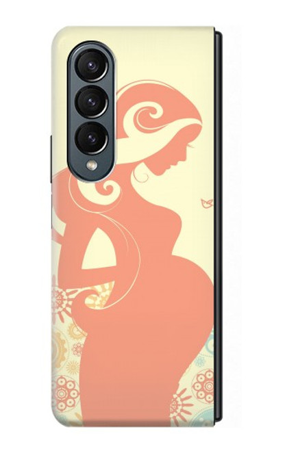 S0815 Pregnant Art Case For Samsung Galaxy Z Fold 4