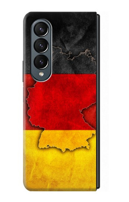 S2935 Germany Flag Map Case For Samsung Galaxy Z Fold 4