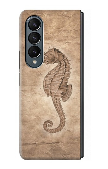 S3214 Seahorse Skeleton Fossil Case For Samsung Galaxy Z Fold 4