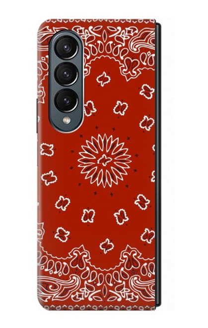 S3355 Bandana Red Pattern Case For Samsung Galaxy Z Fold 4