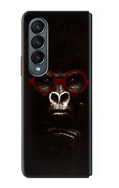 S3529 Thinking Gorilla Case For Samsung Galaxy Z Fold 4