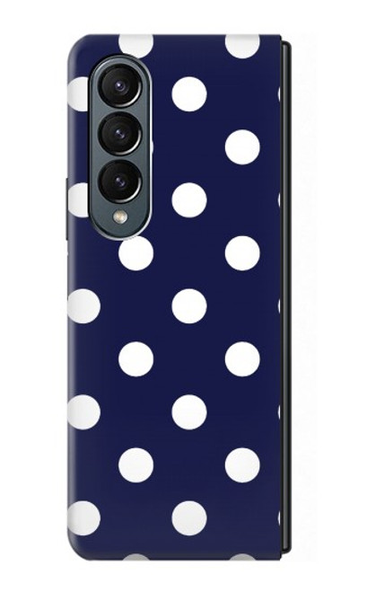 S3533 Blue Polka Dot Case For Samsung Galaxy Z Fold 4