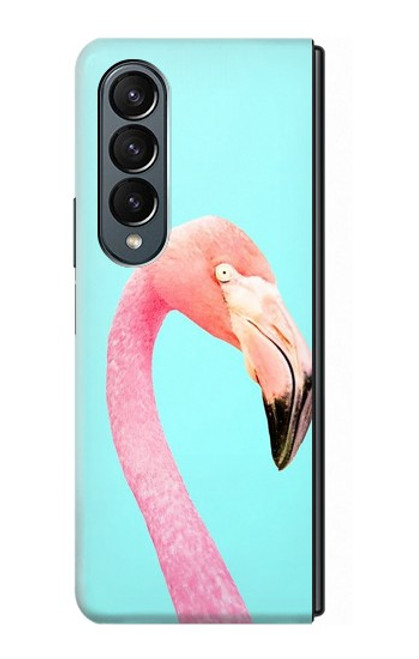 S3708 Pink Flamingo Case For Samsung Galaxy Z Fold 4