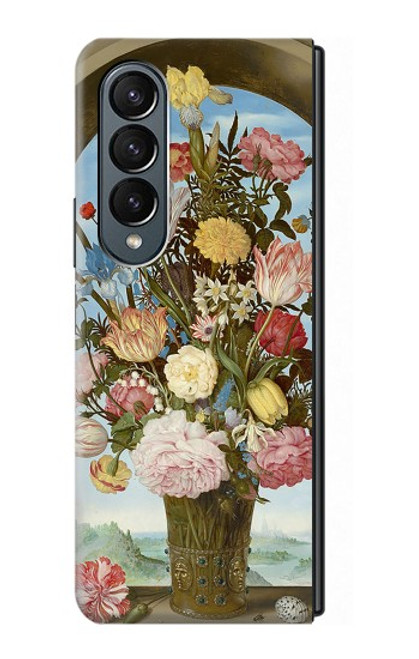 S3749 Vase of Flowers Case For Samsung Galaxy Z Fold 4