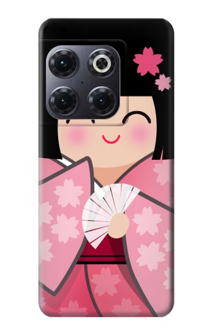 S3042 Japan Girl Hina Doll Kimono Sakura Case For OnePlus 10T