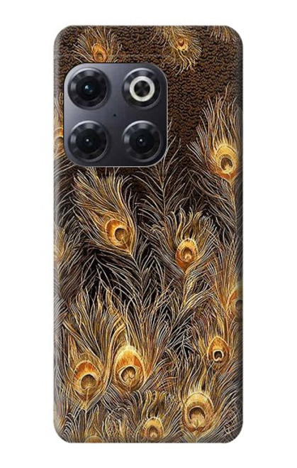 S3691 Gold Peacock Feather Case For OnePlus 10T