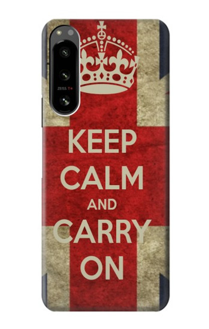 S0674 Keep Calm and Carry On Case For Sony Xperia 5 IV